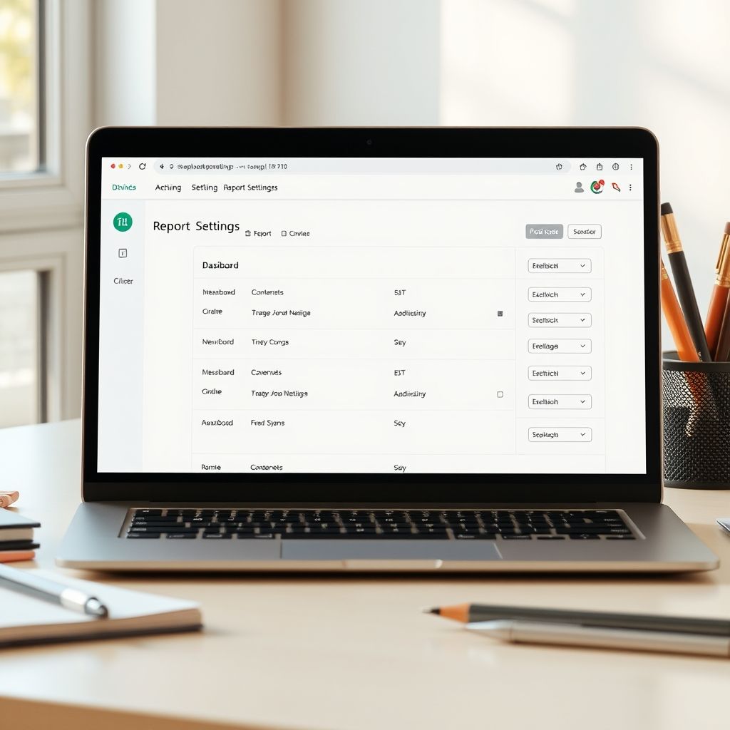 การตั้งค่ารายงานพื้นฐาน