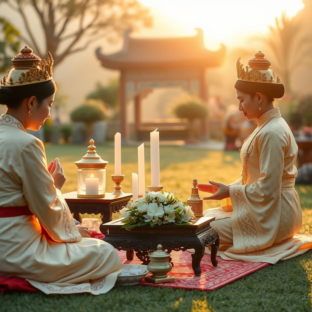 จัดเตรียมพิธีกรรมตามฤกษ์