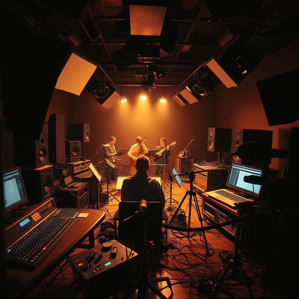 ดนตรีและเสียงประกอบในเบื้องหลังถ่ายทำ