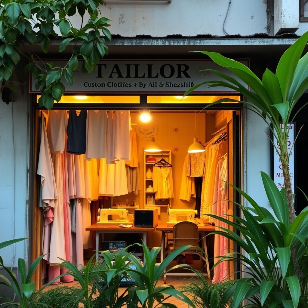 ร้านตัดเสื้ออ่าวไดใกล้ๆ