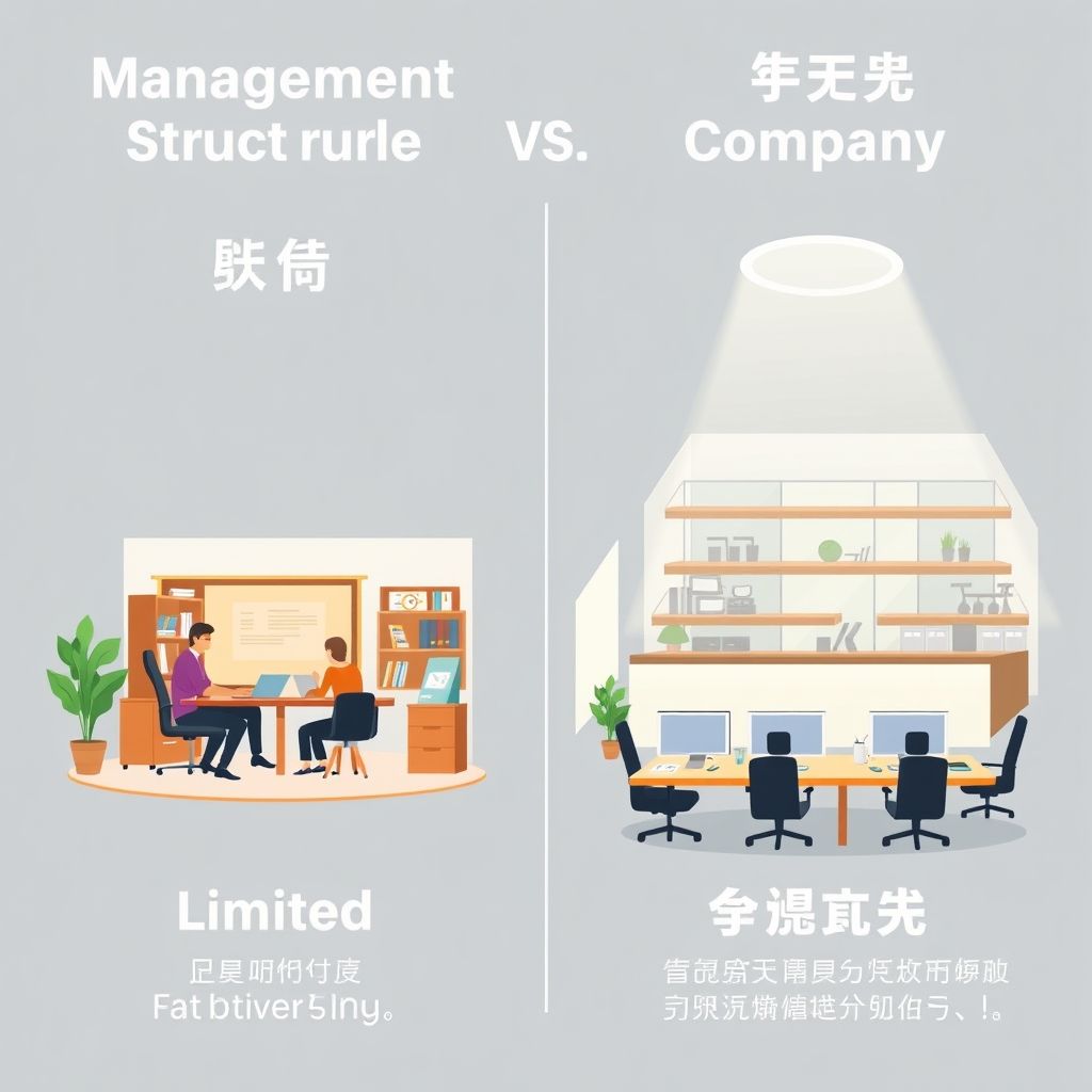 เปรียบเทียบการบริหารหจก.และบริษัท