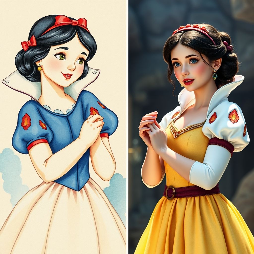 เปรียบเทียบภาพลักษณ์สโนว์ไวท์ในนิยายและจอเงิน