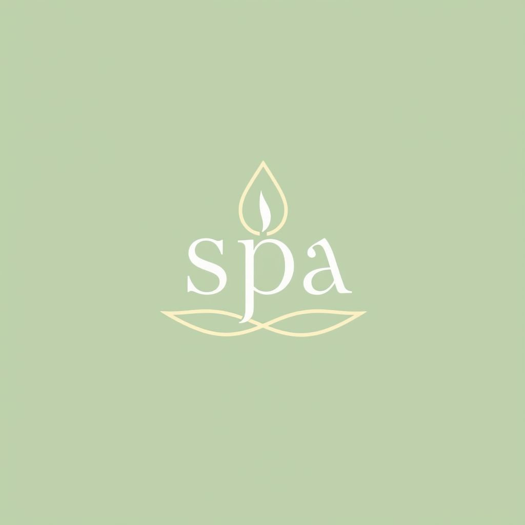 เลือกสีและการจัดวางในโลโก้สปา