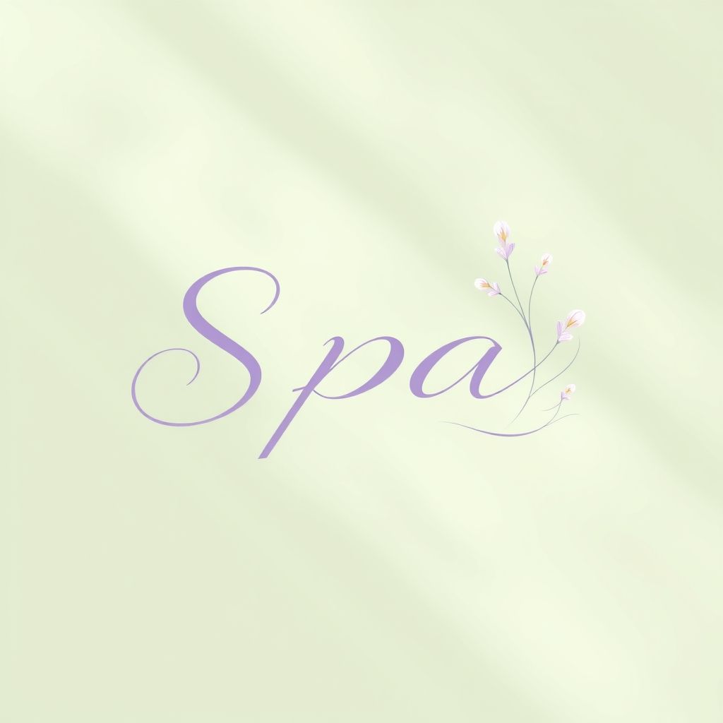 ไอเดียการใช้ฟ้อนต์ในโลโก้สปา